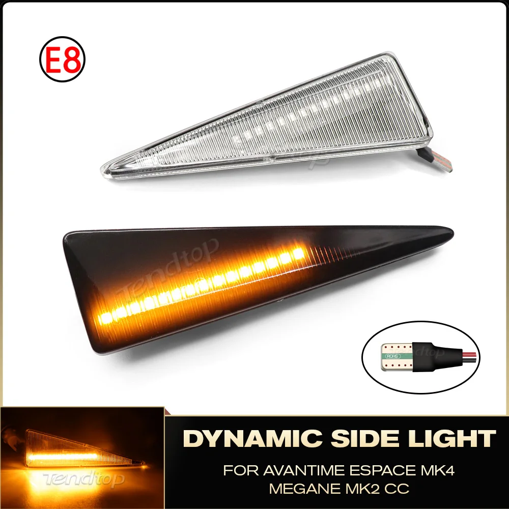 LED Turn Signal Side Marker Light Blinker Repeater Mirror Lamp For Renault MK4 Vel Satis Wind Avantime Megane 2 Scenic Espace 4
