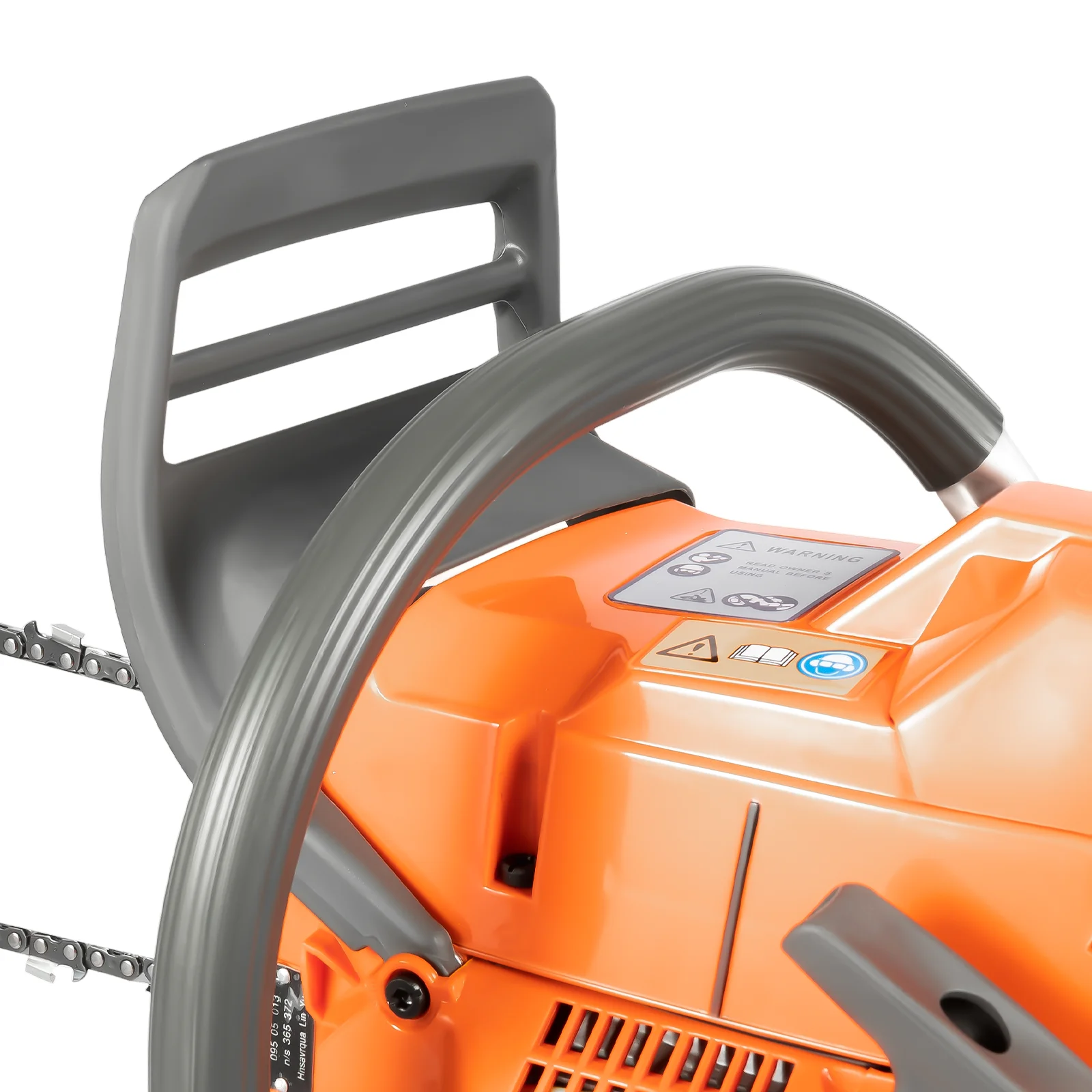 65CC/72CC 24 "منشار البنزين قطع الخشب الغاز نشر علبة المرافق سلسلة المنشار مع شريط دليل ، مناشير سلسلة الطاقة البنزين 2-دورة