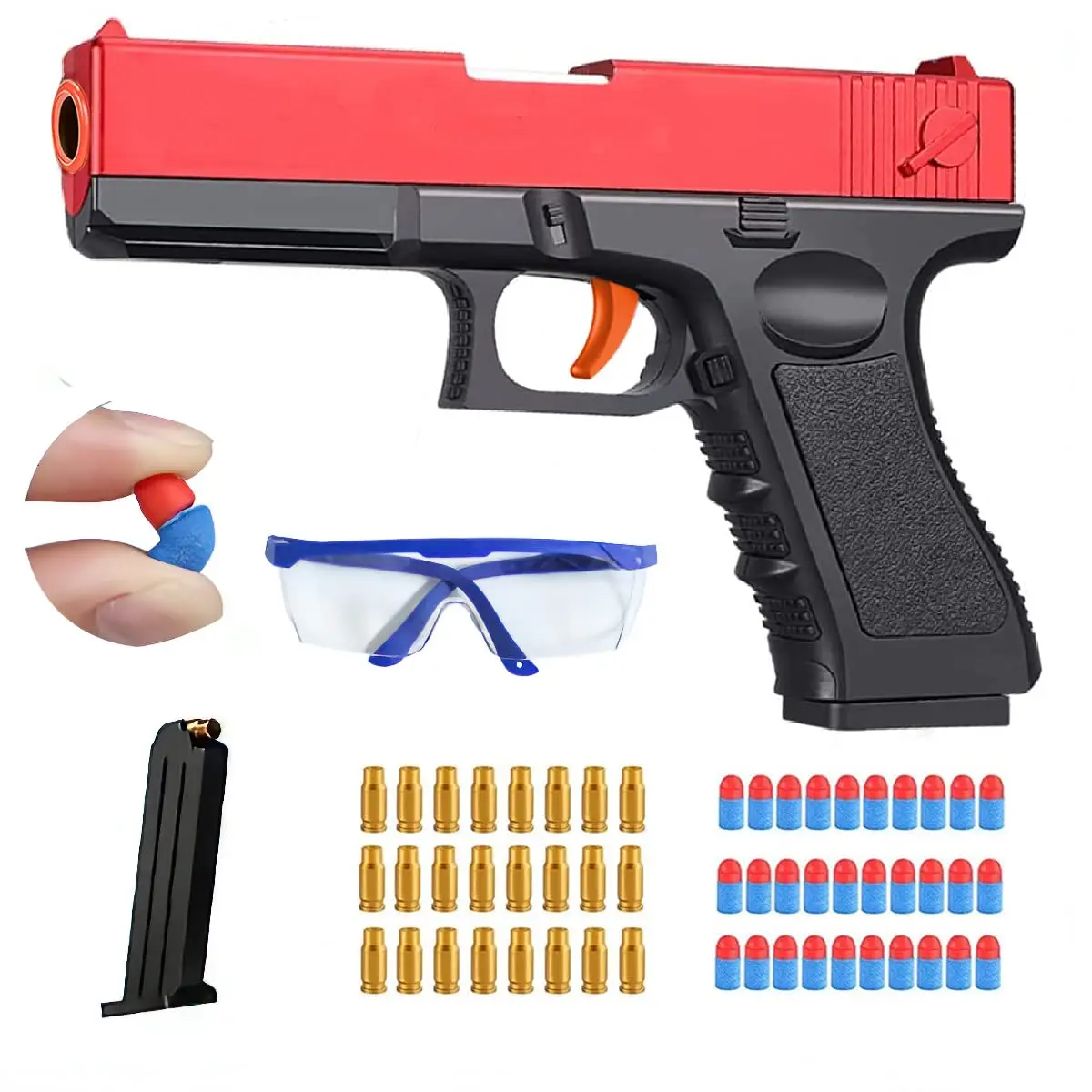 

Pistol Toy Gun Blaster Launcher Soft Bullet Gun Pistola G17 USP Colt Handgun For Kids Adults Outdoor Game Boys Birthday Gifts