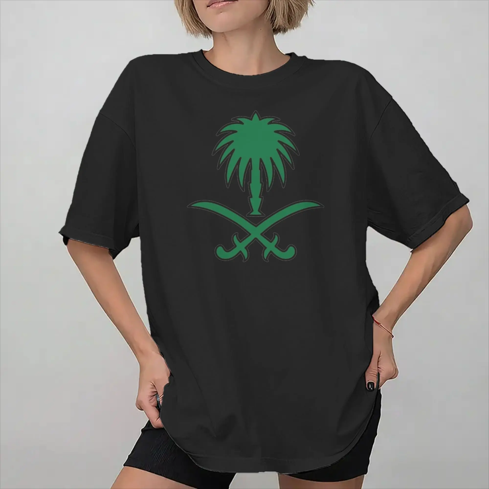 Men Women Print Kingdom Of Saudi Arabia Saudi national day   Tee T Shirt Cotton 23 September 1932 T-shirts Clothes