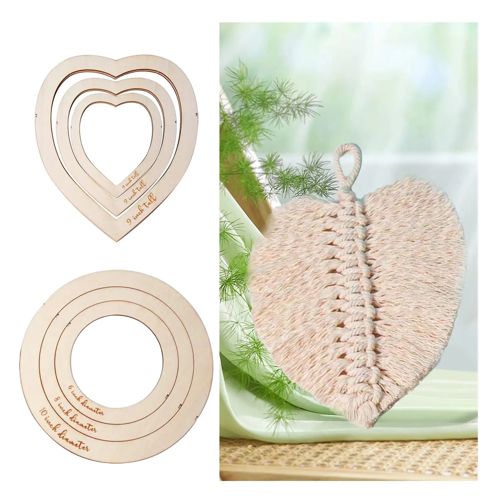 3x Macrame Cutting Molds Cord String DIY Durable Macrame Wall Hanging Tool