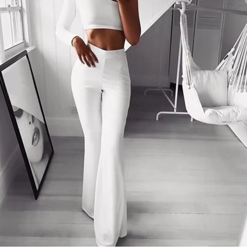 

Yoga Flare Leggings Women Fitness Push Up High Waiste Wide Leg Seamless Workout Pants Gym Elastic Tights Exercise Sport Pant
