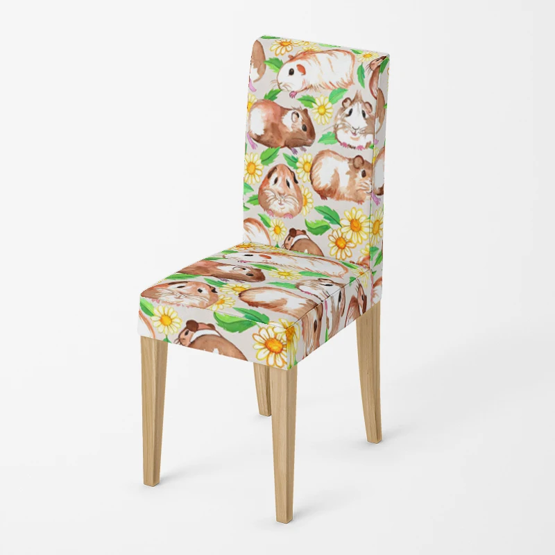 Home chair Covers kitchen adjustable dining elastic fabric chairs cover wedding Desk stretch back restaurant decro retro flower