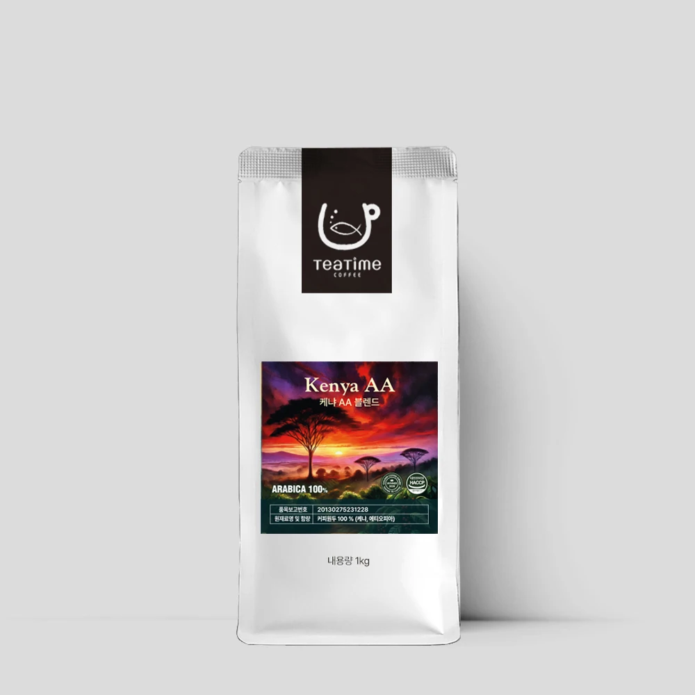 كينيا AA مزيج 1 كجم حبوب البن أرابيكا 100% حبوب البن اللذيذة حبوب البن الكاملة القهوة وقت الشاي