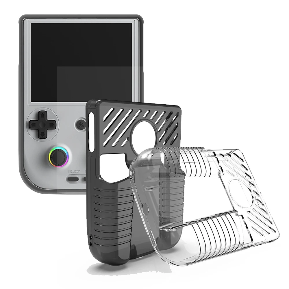 

TPU Protective Cover for Anbernic RG 406V Game Console Protective Cover Cooling Transparent Anti-drop Protectiv Sleeve Accessory