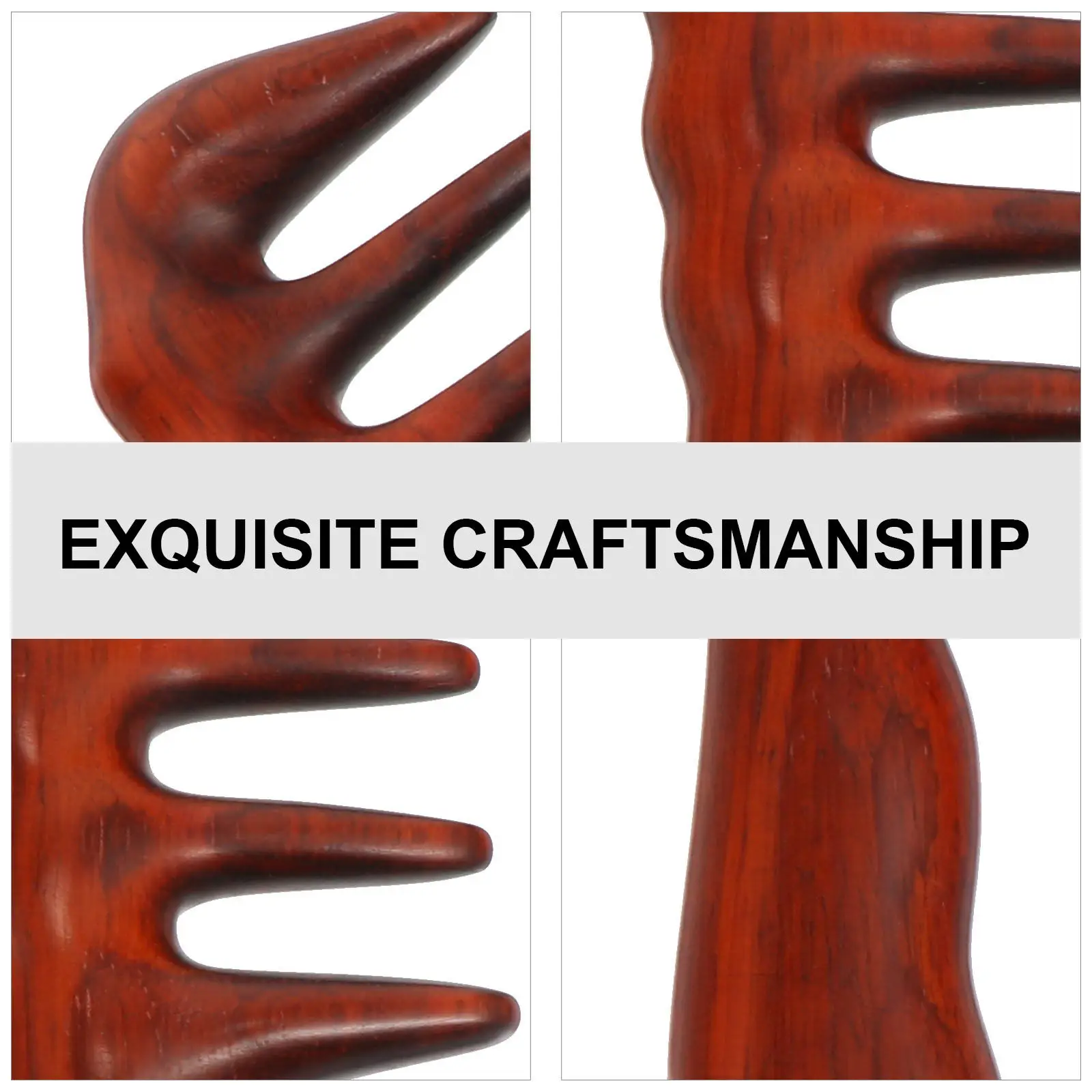 

1Pcs Massage Comb Sandalwood Smooth Hair Detangling Comb Lightweight Hairdressing Tool Portable for Thick Long Hair