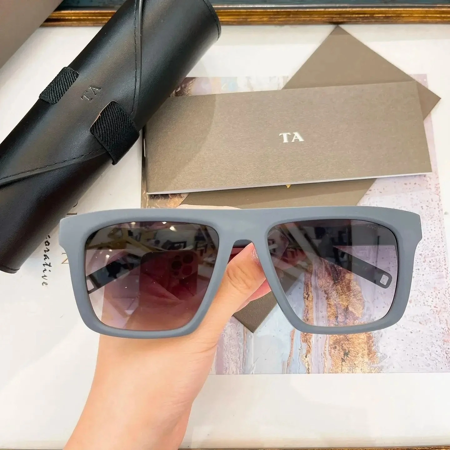 

Original Factory For DIYTA DT LANCIER LSA-714 LSA714-A With Brand Box Classic Casual Stylish Vintage Square Men Women Sunglasses