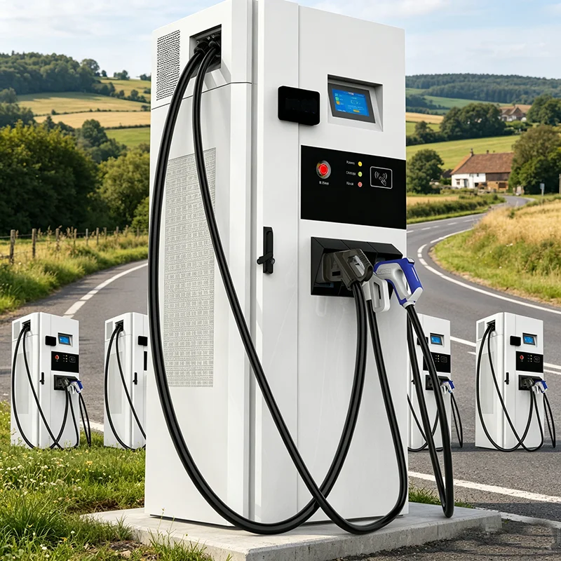 150kW Dual Standard NACS & CCS1 Charger, Level 3 DC Fast EV Charging Station ETL Tested