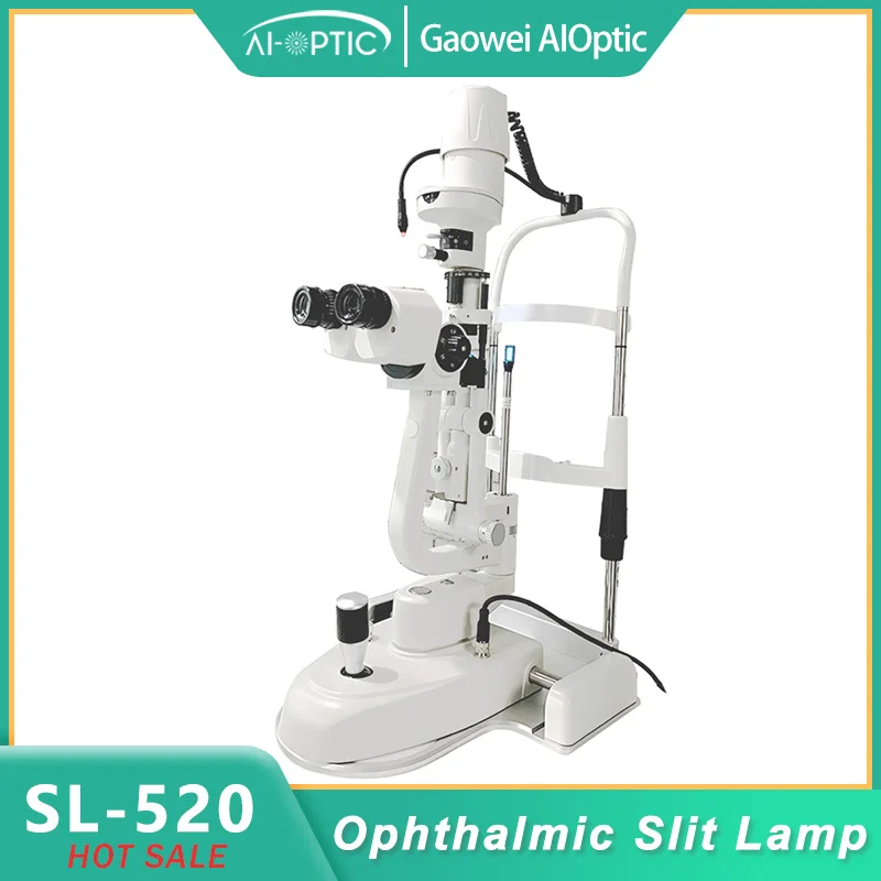 Digital Ophthalmic Slit Lamp Microscope High-Precision Eyepiece with Led Illumination Optical Biomicroscope SL-520