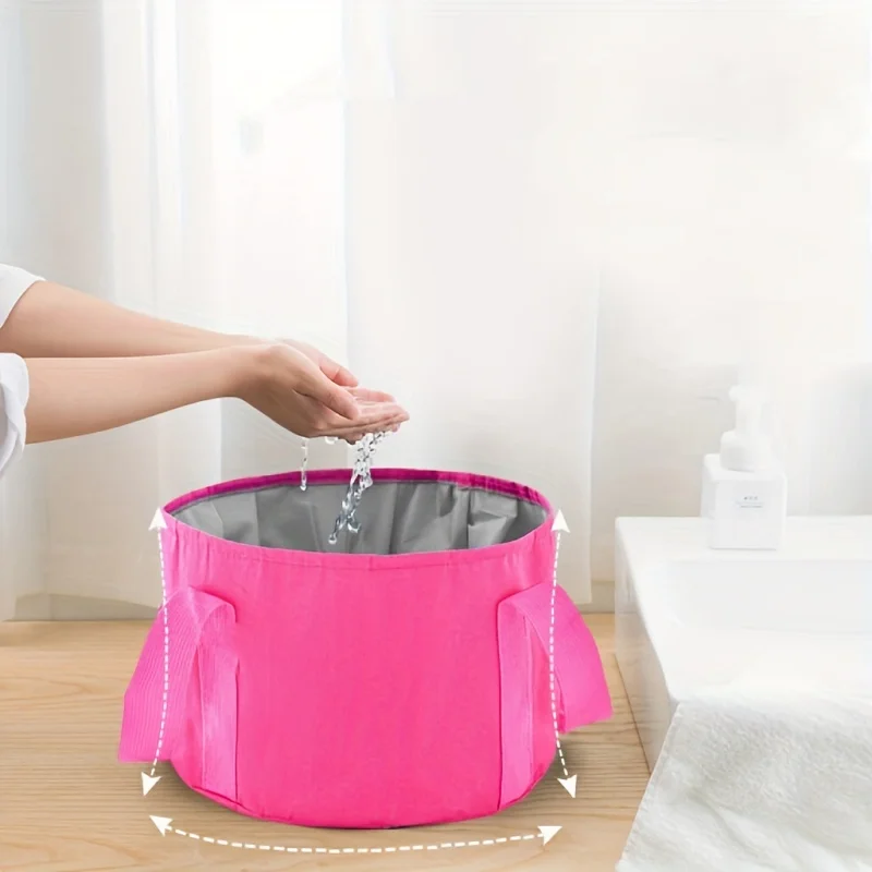 Portable foot soaking multifunctional Oxford cloth foldable bubble bag bucket foot bucket water basin beauty tool