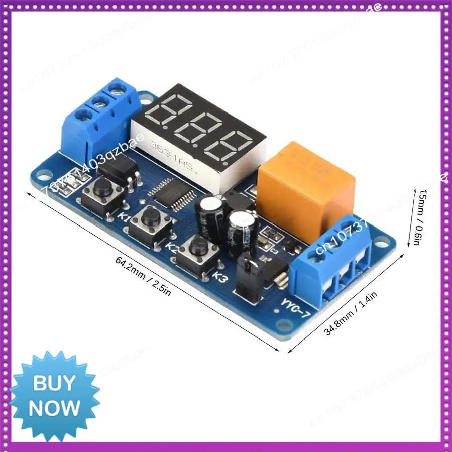 

Горячий модуль задержки времени, светодиодный дисплей, реле таймера 3 В, 3,7 В, 4,5 В, 5 В, 6 В, переключатель синхронизации цикла сигнала, многофункциональный регулируемый