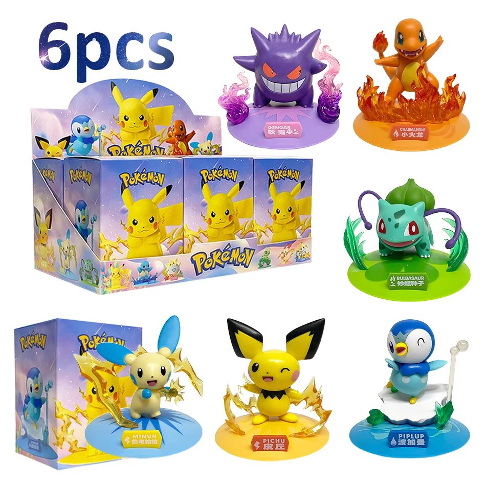 

Грайливые фигурки покемонов, фигурка Пикачу Мьюту, фигурка Gardevoir Sylveon, аниме, модель монстра, коллекционные украшения, детские игрушки, подарки