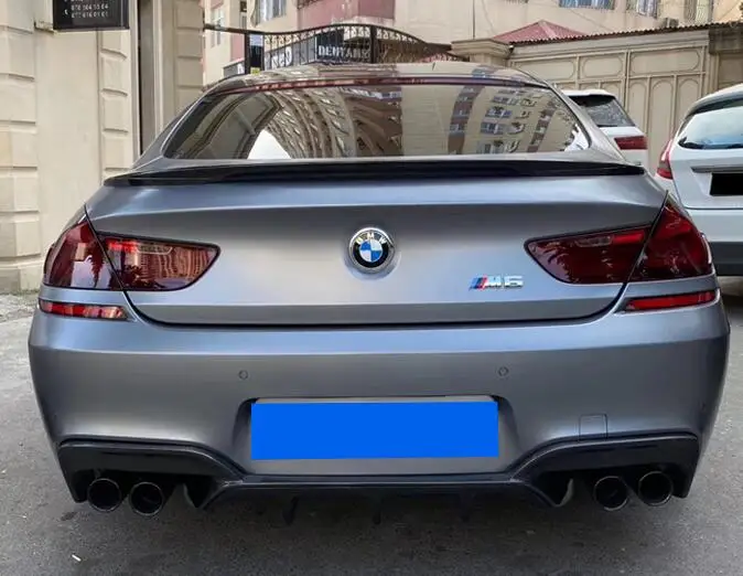 MP Style Real Carbon Fiber Rear Bumper Trunk Lip Diffuser Spoiler For BMW F06 F12 F13 M6 6 Series 2012 2013 2014 2015 2016