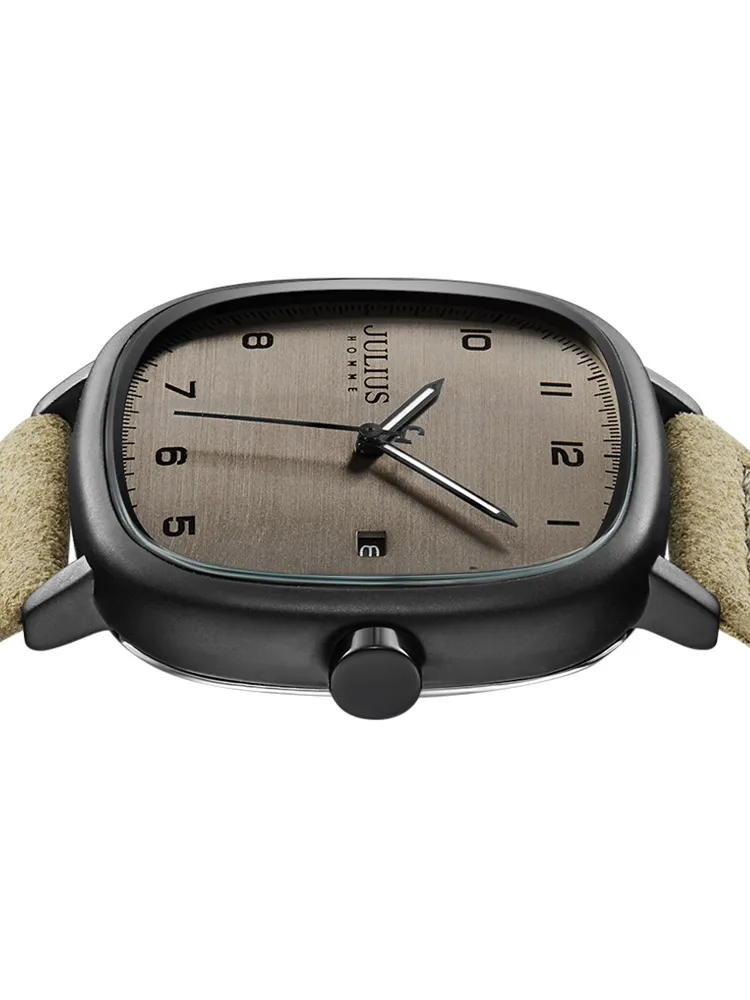 ساعات رجالية ونسائية جديدة، ساعات كوارتز مربعة كبيرة الحجم للمراهقين والرياضة والطلاب، مع وظيفة التقويم. #5