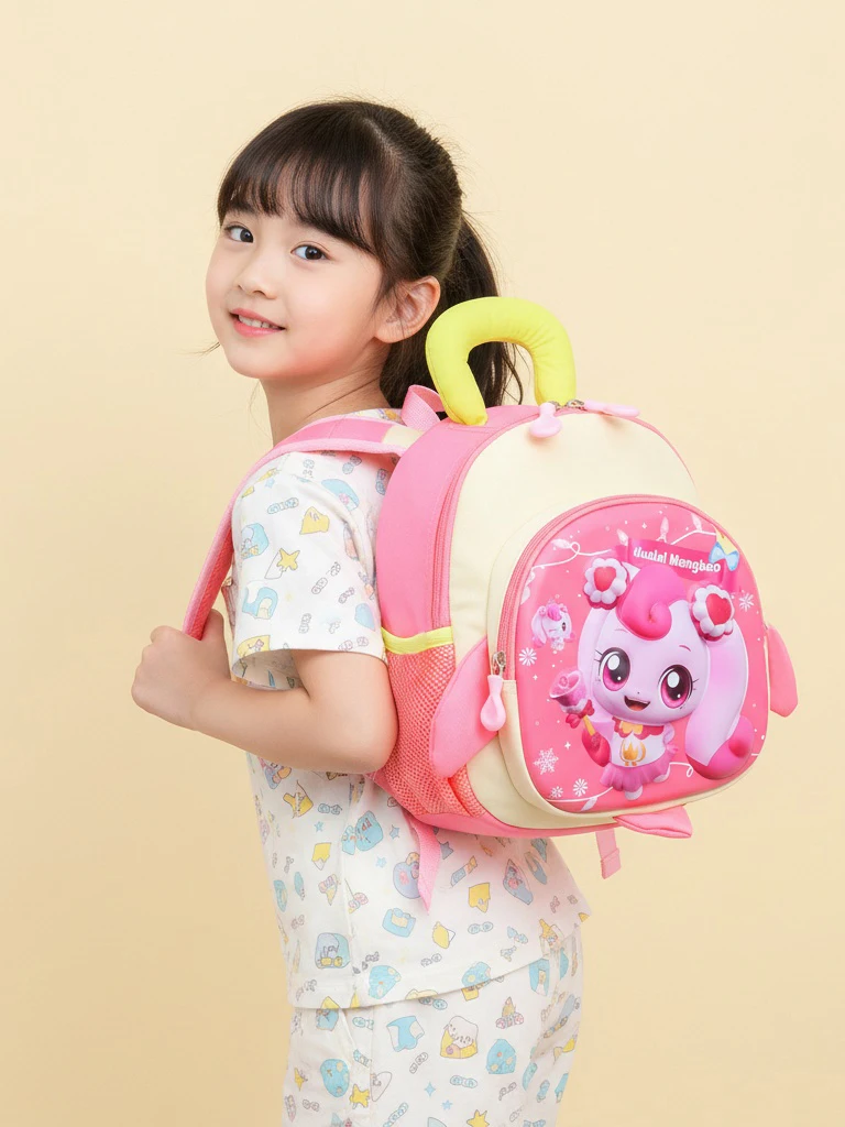 軽量防水リュックサック-女の子向け-幼稚園-2026年新入荷-高い審美性-子供用両肩バッグ