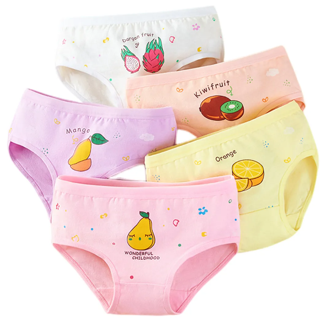 Girl Briefs Boxers Cute Princess Design Children Cotton Underwear Kids Short Panties Bright Prints Soft Underpants Size 2-12T