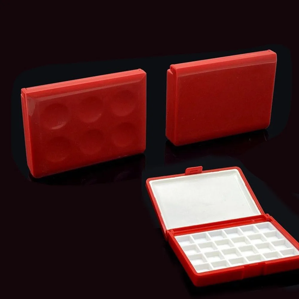 12/24 Grid Mini Aquarel Doos Lege Draagbare Kunstenaar Reizen Schetsen Palet 1ml Aquarel Palet Reizen Schetsen