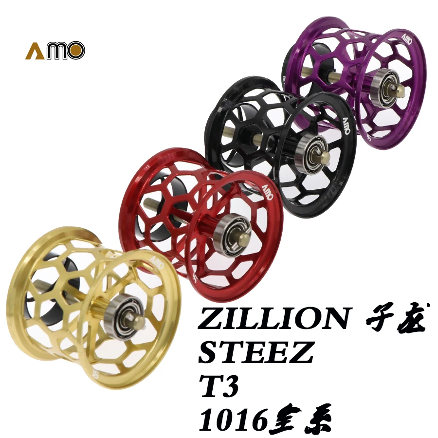AMO DIY STEEZ T3 ZILLION 34MM セラミックベアリング軽量スプール釣り