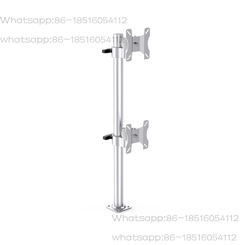 

Industrial Equipment Aluminum Alloy Double Screen Pole LCD Monitor Bracket