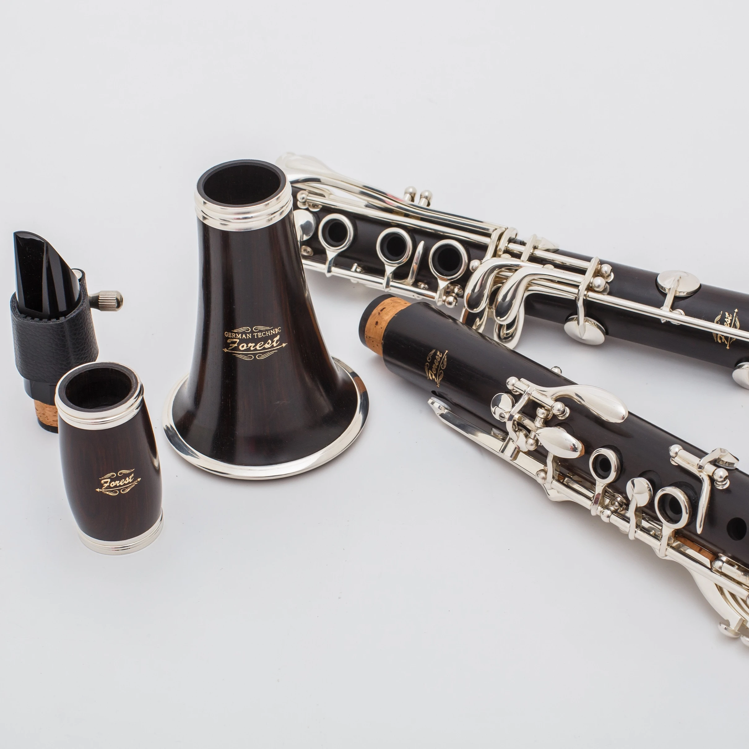 

Good Ebony Clarinet Grenadilla Wood Body --silver Plated Key --Tone Bb