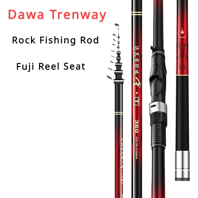 Long Range Rock Fishing Rod, Throwing Raft, Carbon Ultra Light, Ultra Hard, Large Guide Ring, Fuji Reel Seat