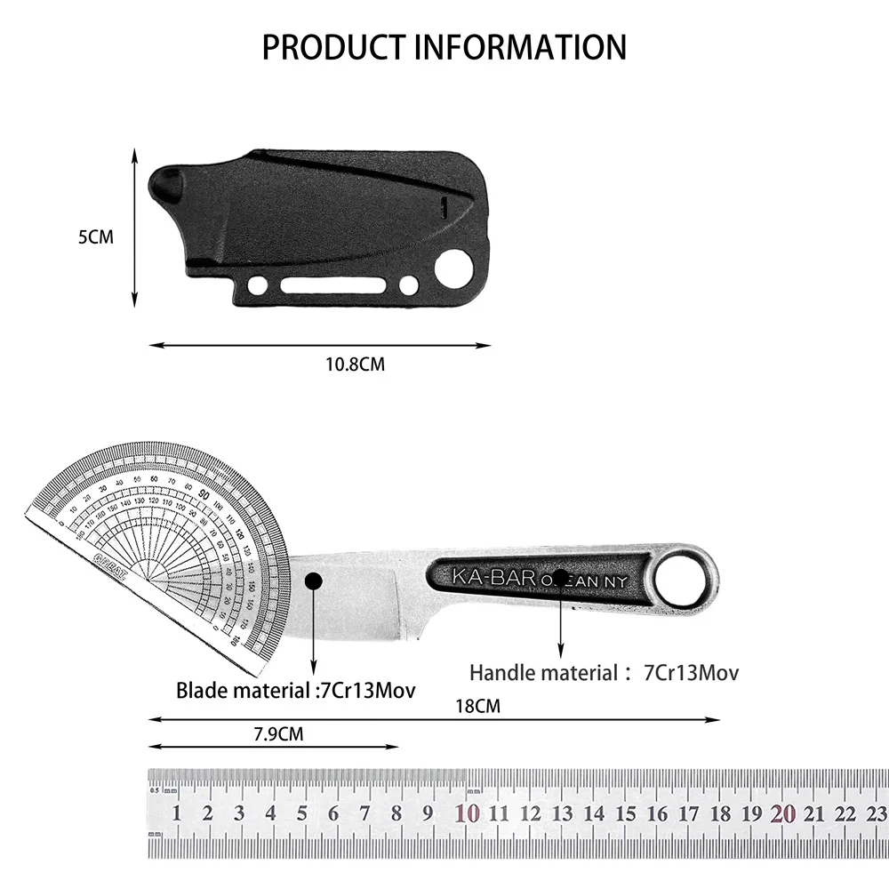 KB 1119 كامل تانغ السكاكين شفرة مثبتة سكين أدوات إنقاذ في الهواء الطلق شفرة فولاذية غير قابلة للصدأ مع غمد EDC التخييم التنزه السكاكين