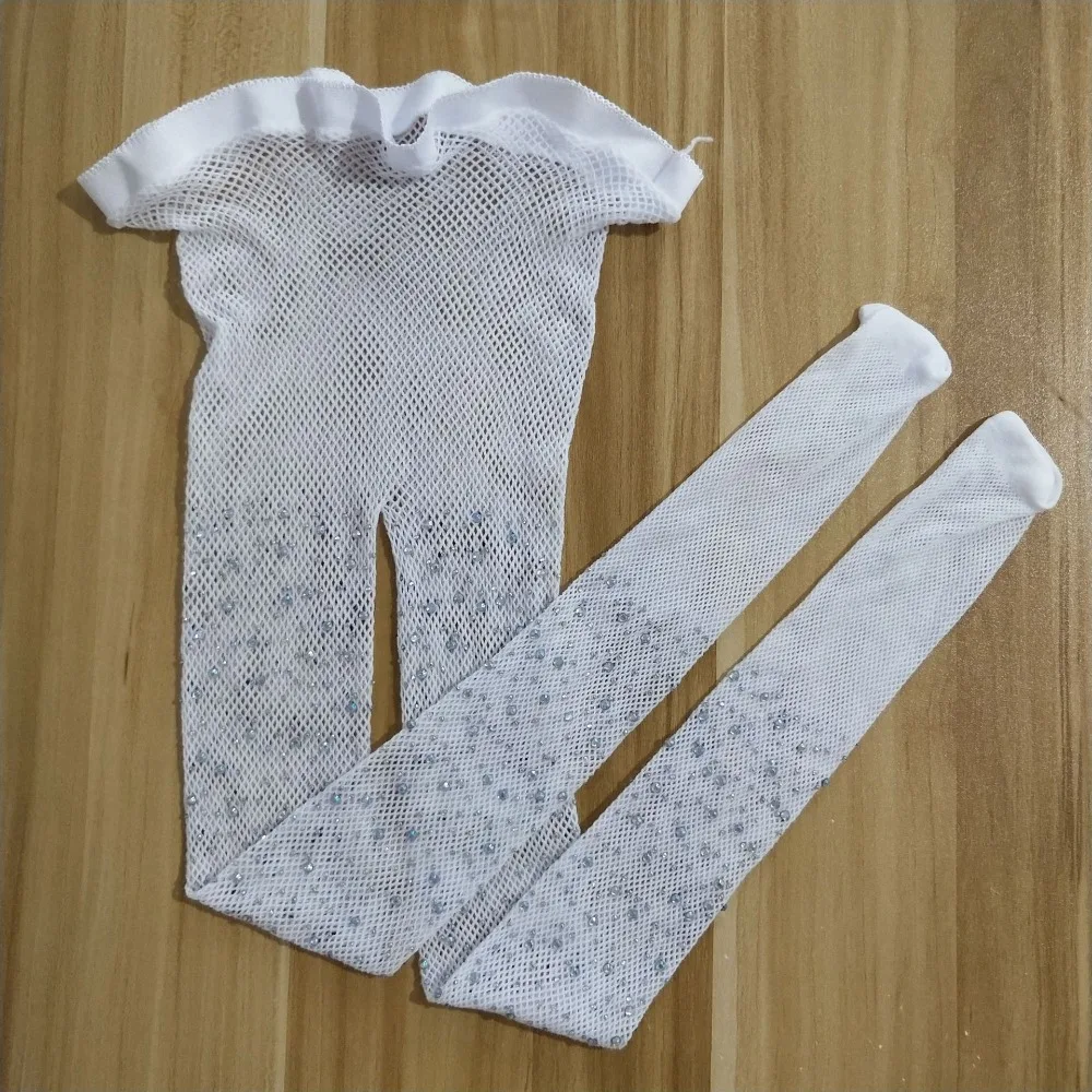Kind Fischnetz Strass Dehnbar Eng Performance Kostüm Fischnetz Legging Prinzessin Baby Mädchen Glänzende Diamanten Mesh Strumpfhosen – Detail 3