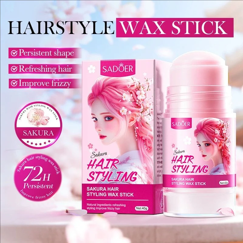 Hair Wax Stick To Ease Frizziness Fixed Hairstyle Non-greasy Moulding Wax Stick Power Styling Your Hair Suitable for Edge Frizz