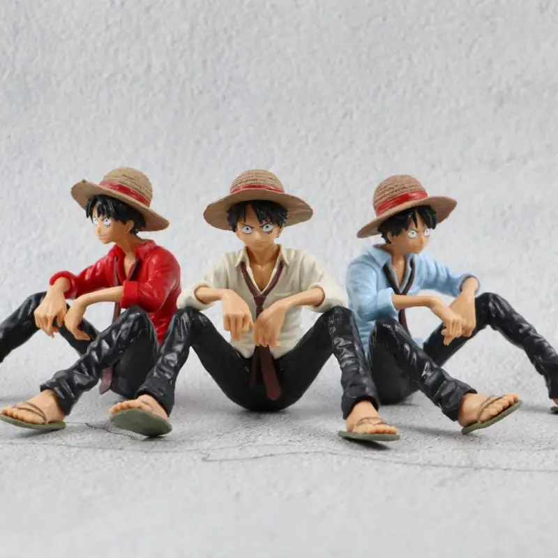 One Piece Car Decoration Ornaments Monkey D. Luffy New Animation Pvc Cute Cartoon Car Interior Accessories Holiday Gifts