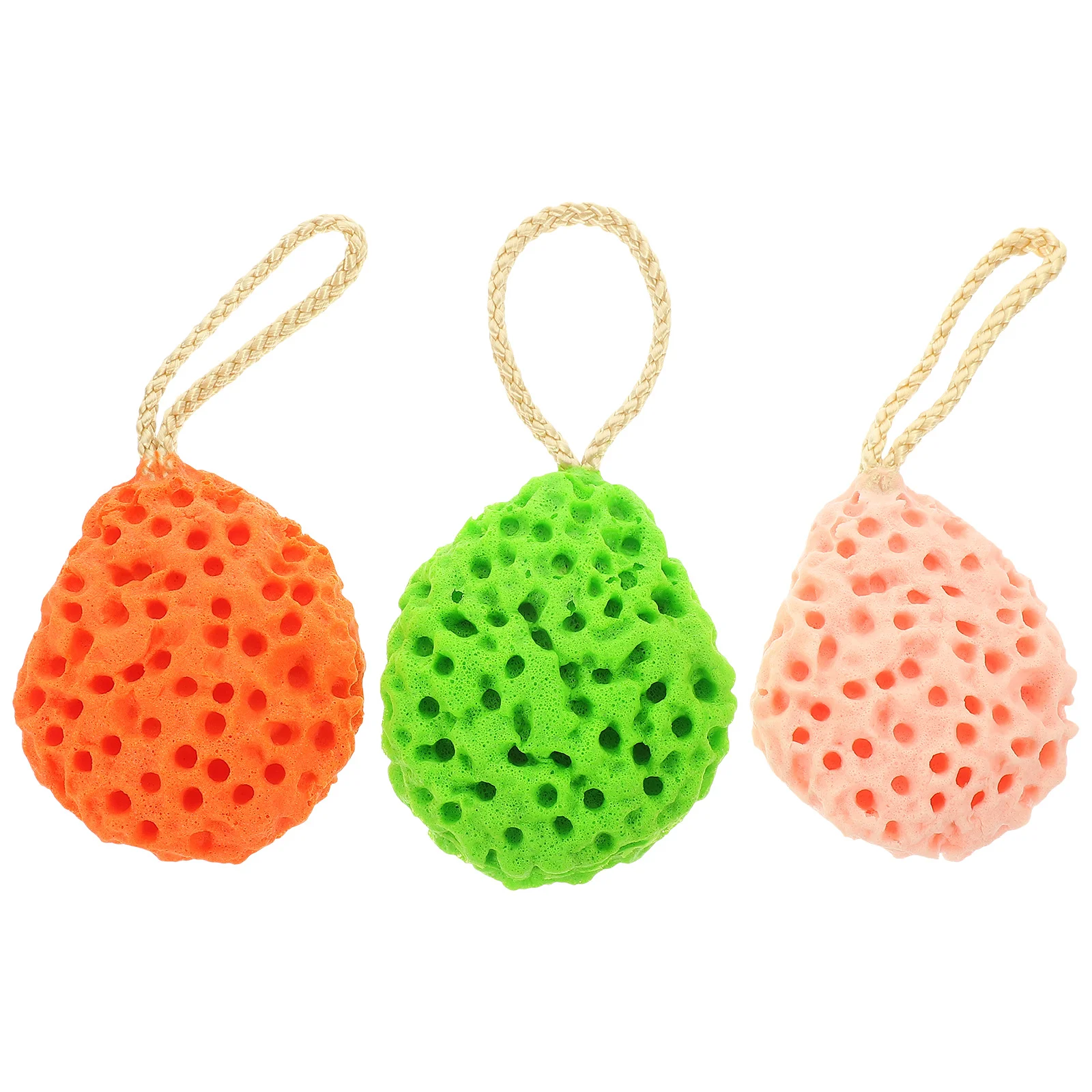 3 قطعة إسفنجة غسيل الوجه متعددة الوظائف التقشير التطهير الإسفنج مجموعة إزالة المسام العميقة دش المحمولة الوجه الإسفنج