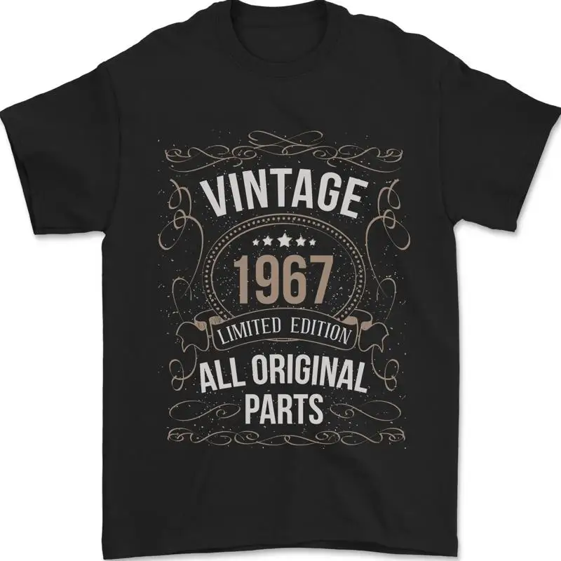 58-й Geburtstag Limitierte Auflage 1967 Herren 100% футболка Baumwolle