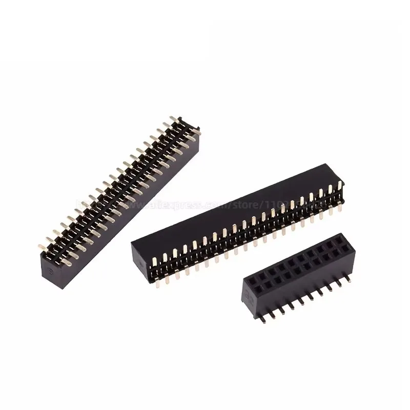 10PCS 1.27mm SMD SMT 2*3-50Pin Double row 3p 4p 5p 6p 7p 8p 10p 12p 15p 20p 40p 50p Male PCB Board Header Connector Strip