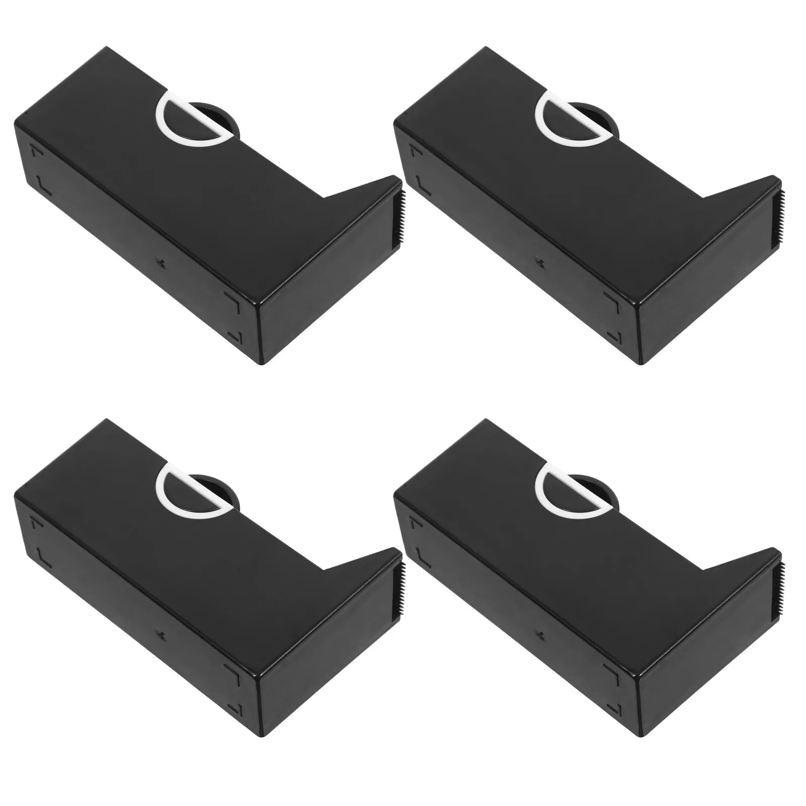 

4Pcs Desktop Eyelash Tape Dispenser Precision Cutter Holder for Lash Extensions Salon Home Use Portable Stable Base Smooth Tape