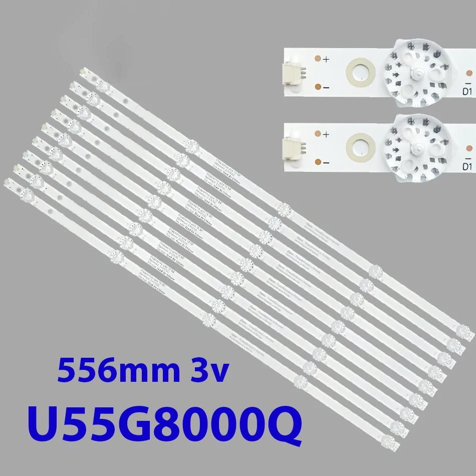 

Светодиодные ленты для U55G8000Q/G U55G8000Q 55U1YDX110BS2 SDX-55U4127 HTY-55UHD05B-S2 P/N: CC02550D556V01 55AD JL.D55051330-020ES-M_V02
