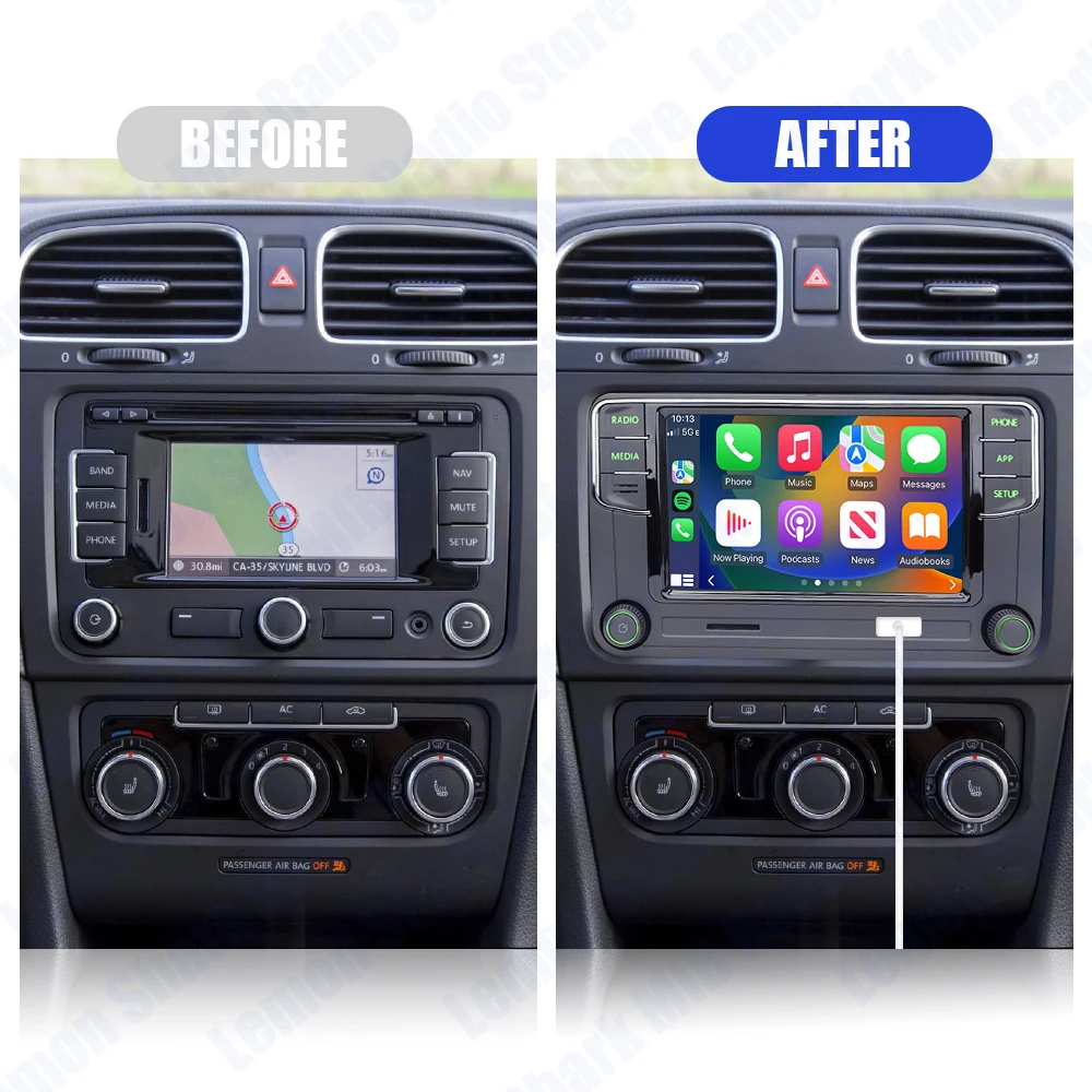 Noname الضوء الأخضر RCD360 PRO MIB Carplay راديو السيارة أندرويد السيارات بلوتوث الملاح 6RD035187B لشركة فولكس فاجن لسكودا اوكتافيا #3