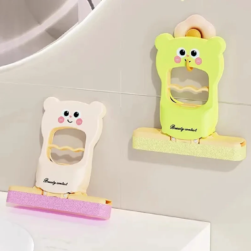 الكرتون الدب الحرة غسل اليد ممسحة صغيرة الحمام المنزلية تنظيف ممسحة لطيف كسول سطح المكتب إزالة التلوث ممسحة