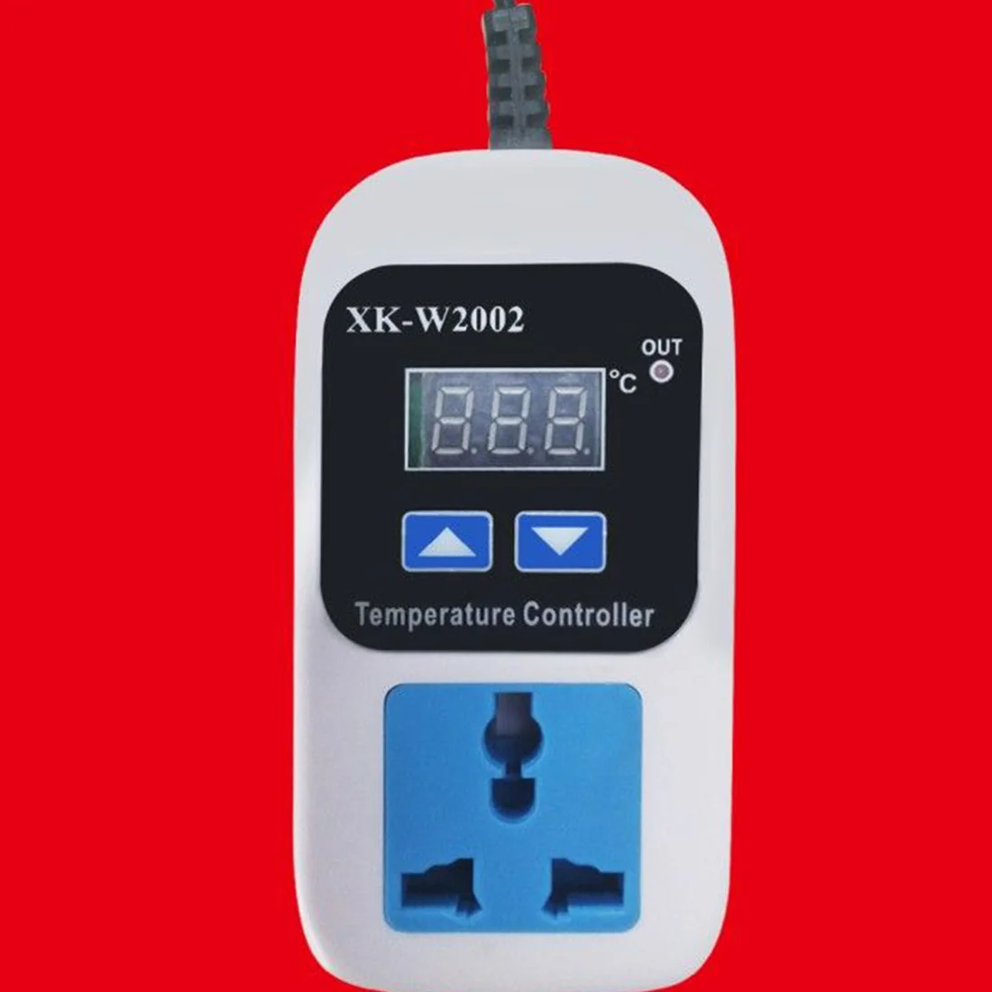AC 110-220V Digital Thermostat Regulator Temperature Controller Thermostat Regulator Socket Outlet XK-W2002 US Plug