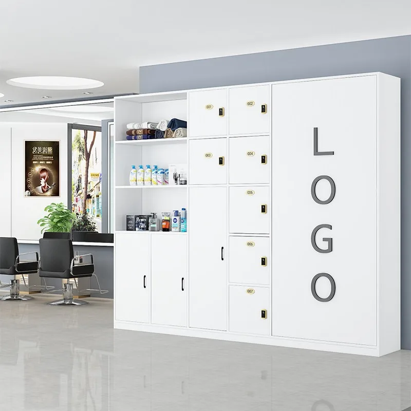 Hair Shop Locker Display Cabinet Hair Towge Cabinet Beauty Salon Product Display