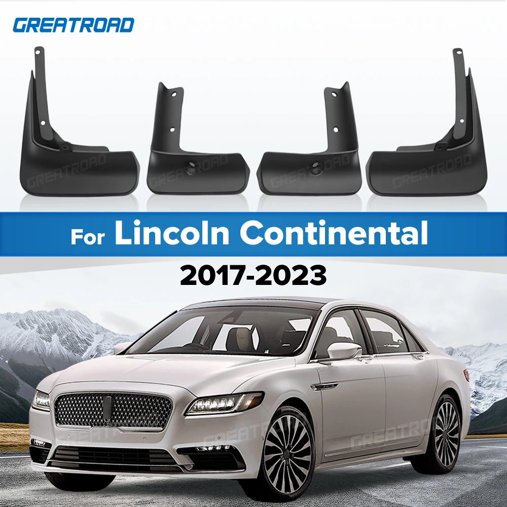 For Lincoln Continental 2017 2018 2019 2020 2021 2022 2023 Fender Mudflaps Splash Guards Mudguards Mud Flaps car Accessories
