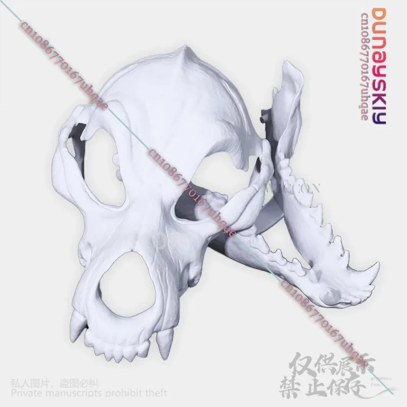 25COSAnimal Furry Cosplay Dog Skull Kigurumi Props Polylactic Acid Mask 3D Print Head Fursuit Halloween Christmas Party Customiz