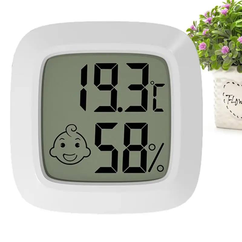 Indoor Temperature Humidity Monitor Indoor Room Temperature Humidity Meter With LCD Display Screen Multi-functional Humidity