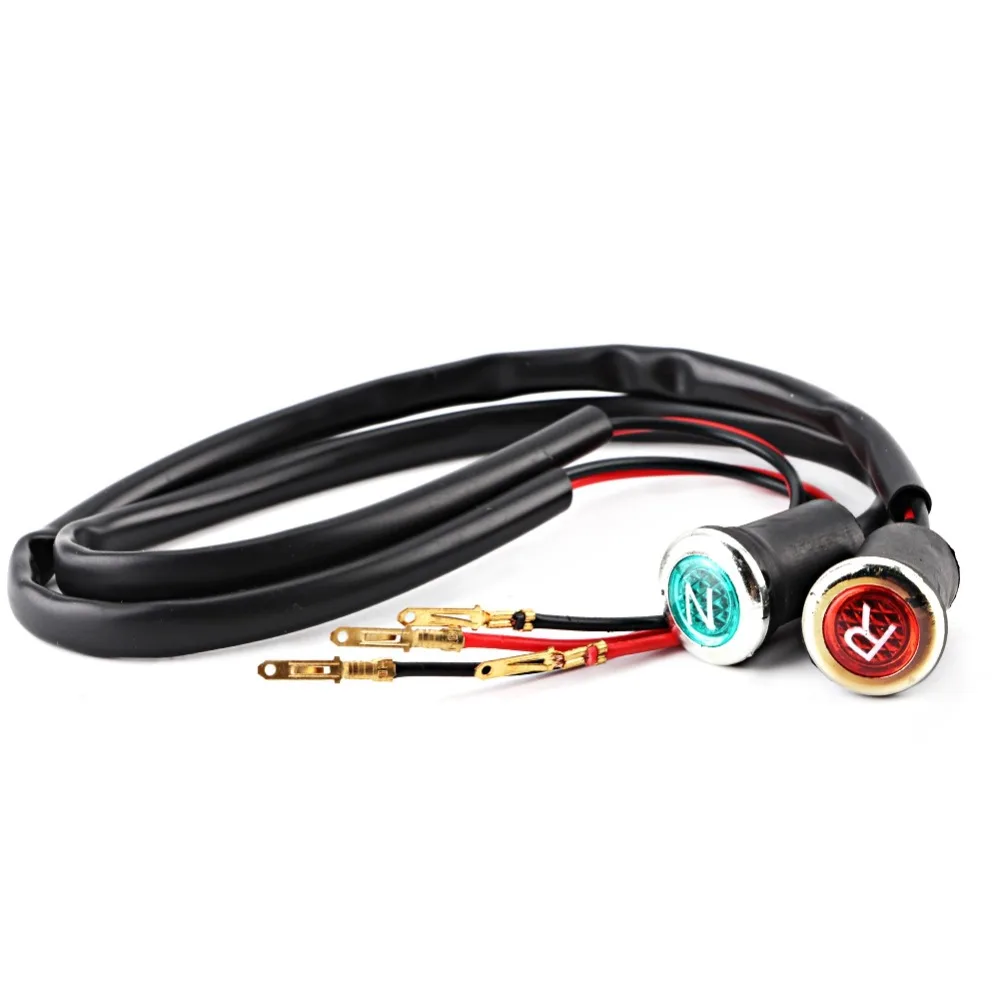 Durable 12V DC Gear Position Indicator Light Red Green Color Neutral Indicator Light Motorcycle Indicator Light For Quads