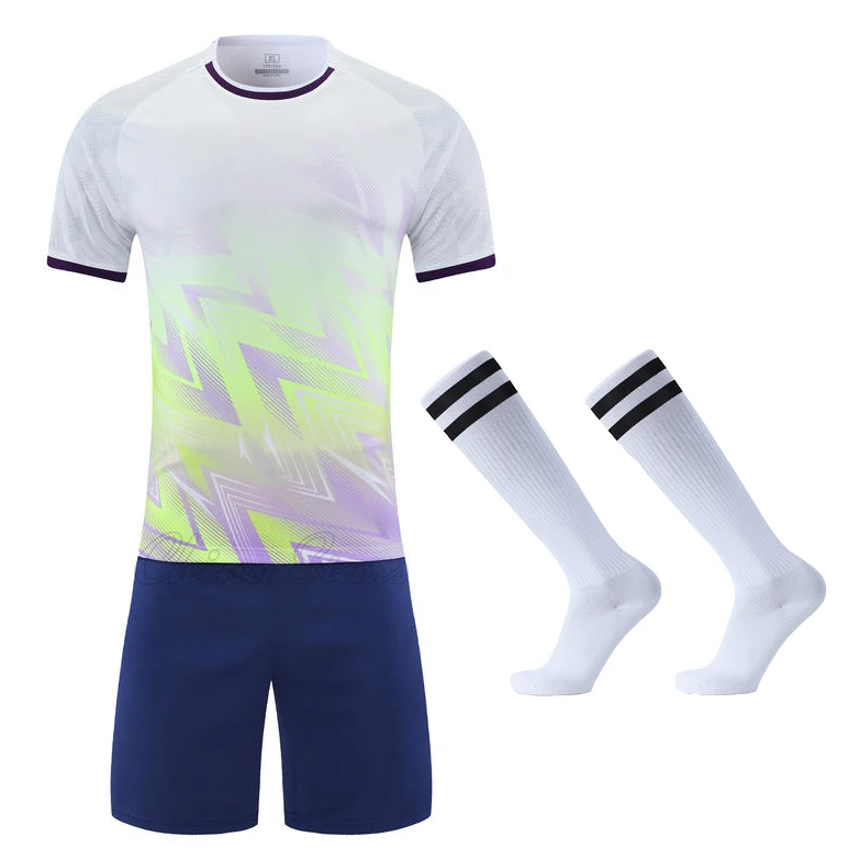 Men Soccer Jerseys Sets 2024 Boys Girls Football Shirts Sportswear Youth Kids Football Training Uniforms Tracksuits with Socks