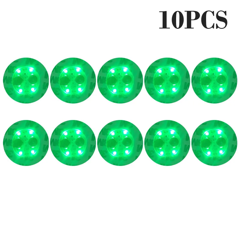 100 Stuks LED Servies Mat Cup Lichtgevende Sticker Kleurrijke Knipperende Fles Sticker Lichtgevende Coaster Kraam Bar Licht