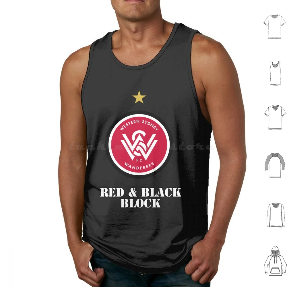 Western Sydney Tank Tops Print Cotton Westernsydney Westernsydneyaustralia Westernsydneysoccere Westernsydneyfootball