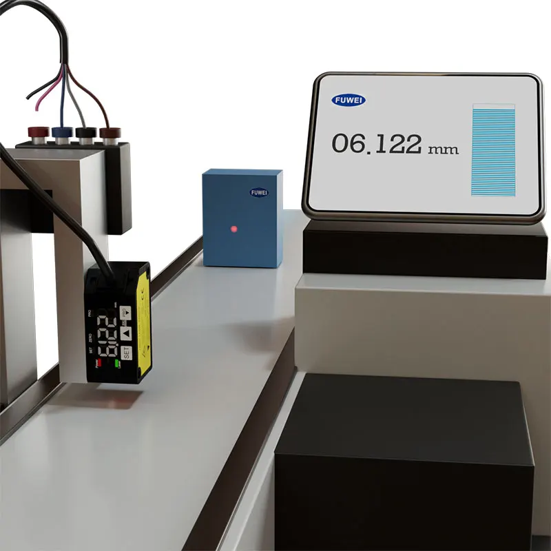 FUWEI_FSD22-50N-UI Switching Analog Measurement Thickness High and Low Flatness Sensor Laser Displacement Ranging Sensor