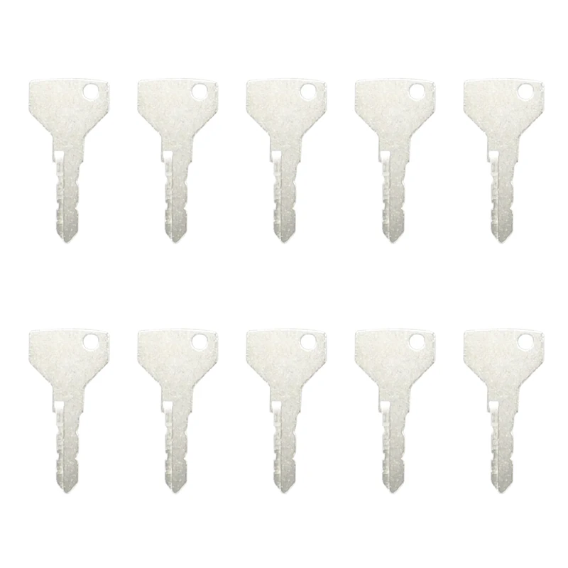 10Pcs Ignition Key MT40012655 AM879480 Compatible with Yanmar Tractor EX2900 SC2400 SC2450