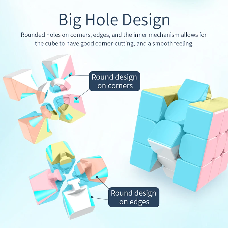 MoYu Meilong-Cubo mágico de la serie Marcaron 2x2, 3x3, 4x4, pirámide, rompecabezas de velocidad, educación, juguete para niños