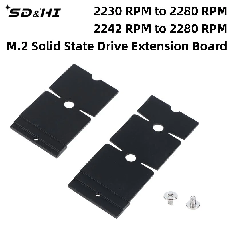 1Set DIY Accessories M.2 NGFF NVMe SSD 2230/2242 To 2280 Length Extension Adapter Brackets