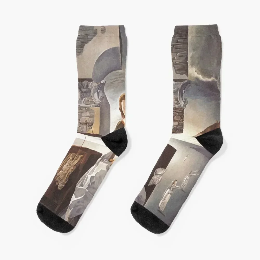 

Salvador Dali | The Madonna of Port Lligat Socks christmas stocking luxe luxury Crossfit Socks For Men Women's